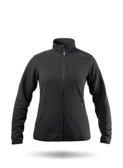 New Zhik Veste Polaire Noire A Fermeture Eclair Integrale Pour Femme