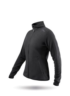 New Zhik Veste Polaire Noire A Fermeture Eclair Integrale Pour Femme