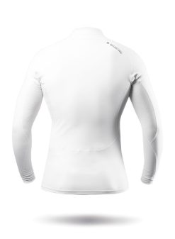 New Zhik Haut Blanc A Manches Longues En Spandex Ecologique Pour Hommes