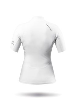 Wholesale Zhik Haut Blanc A Manches Courtes En Spandex Ecologique Pour Femme