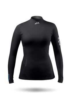 Hot Zhik Haut Noir A Manches Longues En Spandex Ecologique Pour Femme