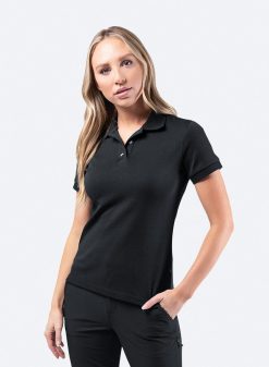 New Zhik Polo En Coton Pima Pour Femme - Noir