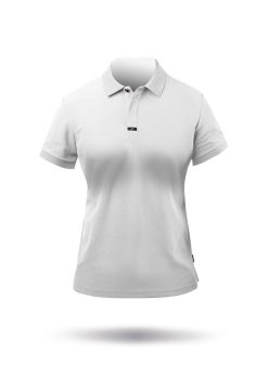 Clearance Zhik Polo En Coton Pima Pour Femme - Blanc