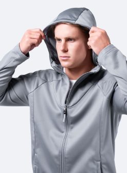 New Zhik Sweat A Capuche Tech Pour Hommes - Platine