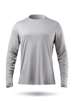 New Zhik Haut A Manches Longues Uvactive Pour Hommes - Gris