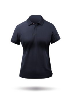 Online Zhik Polo En Coton Pima Pour Femme - Bleu Marine