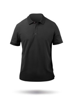 Hot Zhik Polo En Coton Pima Pour Homme - Noir