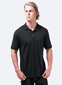 Hot Zhik Polo En Coton Pima Pour Homme - Noir