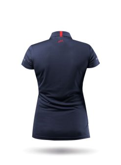 Wholesale Zhik Polo De Sport Uvactive Zip Pour Femme - Bleu Marine