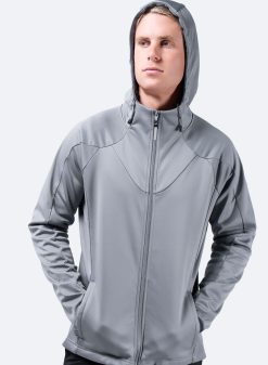 Hot Zhik Sweat A Capuche Tech Pour Hommes - Platine