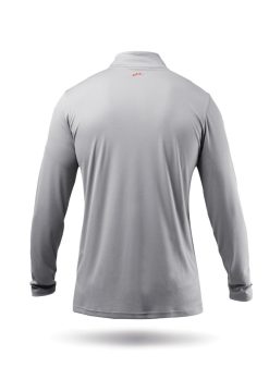 Online Zhik Haut Uvactive A Col Haut Et Fermeture Eclair 1/4 Pour Hommes - Gris