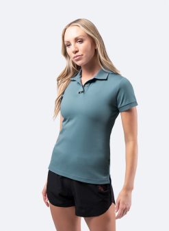 New Zhik Polo En Coton Pima Pour Femme - Bleu Provincial