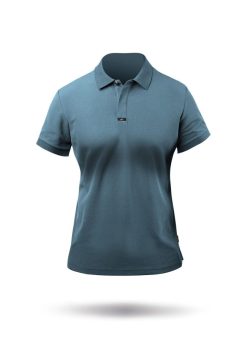 New Zhik Polo En Coton Pima Pour Femme - Bleu Provincial