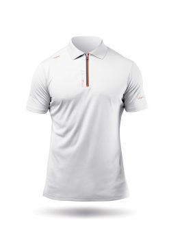 Wholesale Zhik Polo De Sport Uvactive Zip Pour Hommes - Blanc