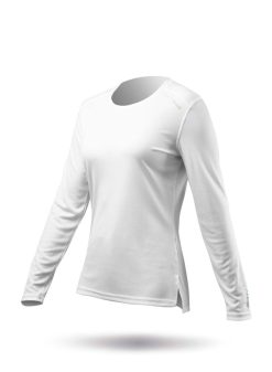 Best Zhik Haut A Manches Longues Uvactive Pour Femme - Blanc