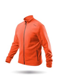 New Zhik Veste Polaire Zippee Rouge Flamme Pour Homme