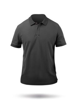 New Zhik Polo En Coton Pima Pour Homme - Charbon